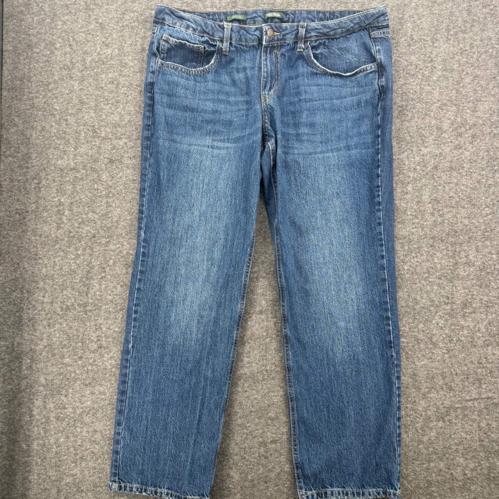 Wild Fable Womens Mid Rise Straight Leg Jeans Medium Wash Blue Size 16 Stretch